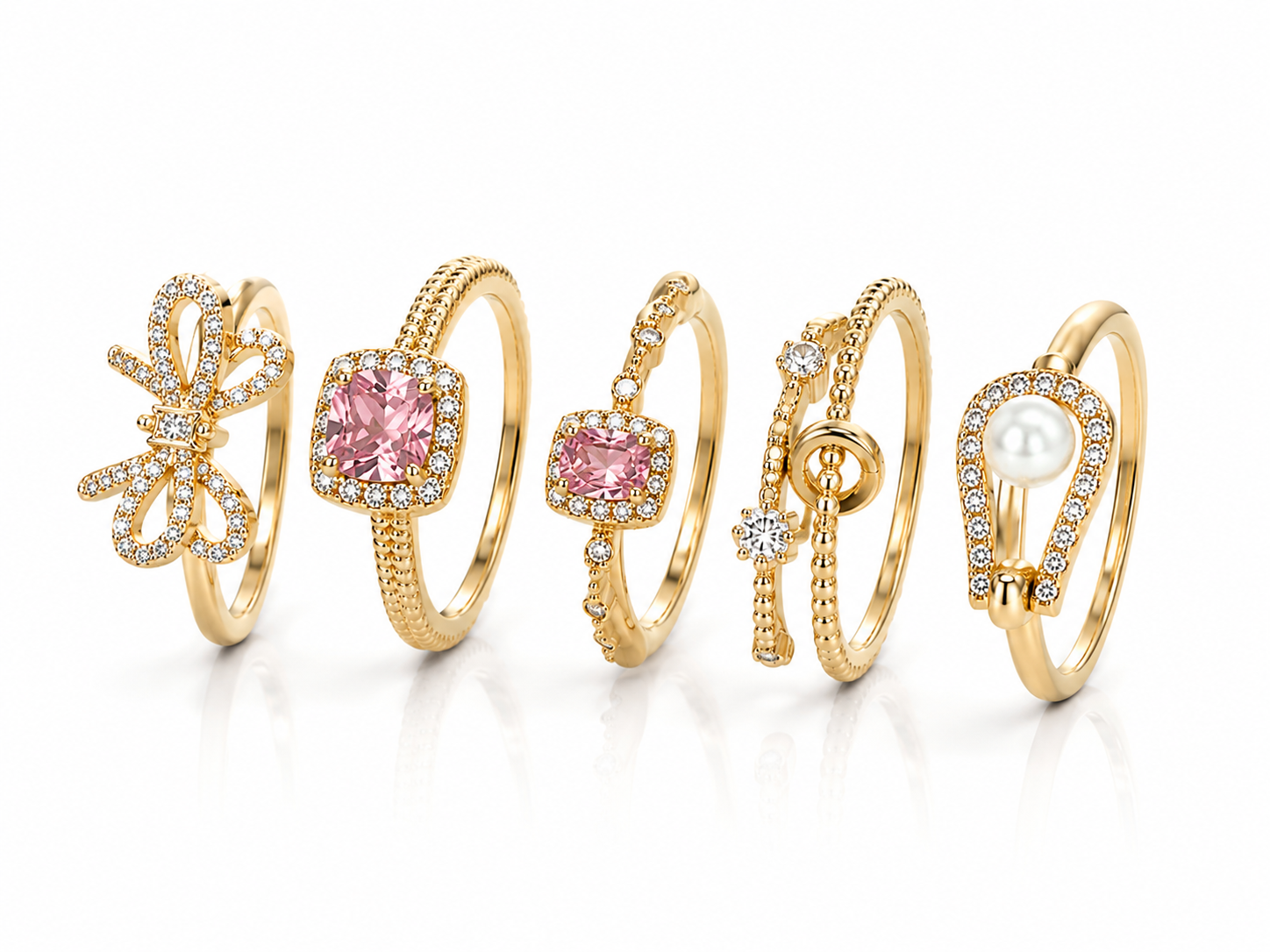 CORAL RING SET