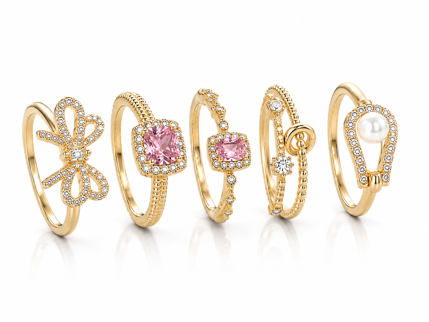 CORAL RING SET