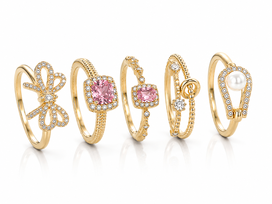 CORAL RING SET