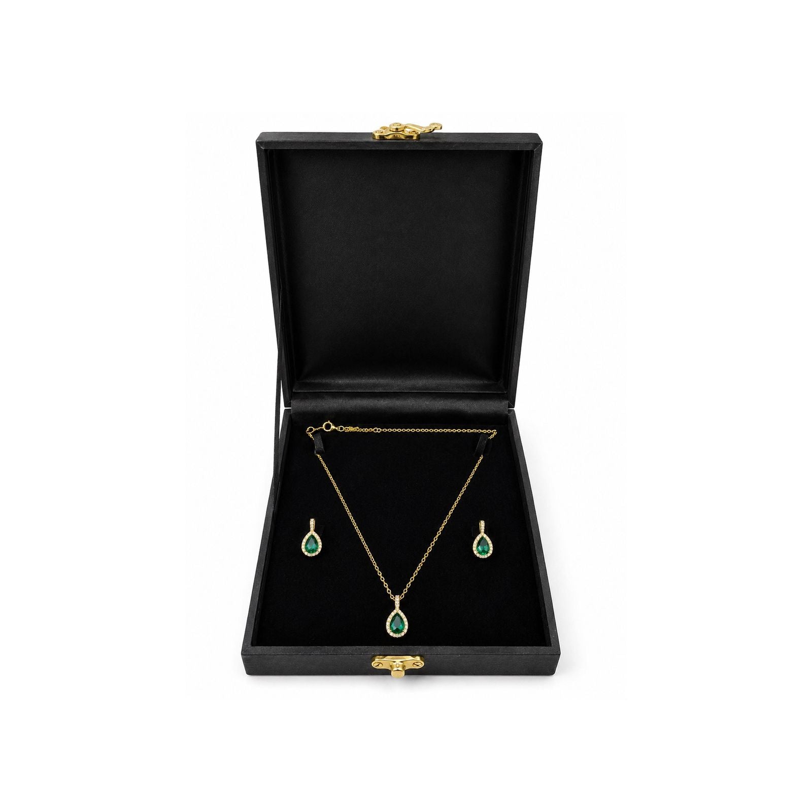 emerald pendant set