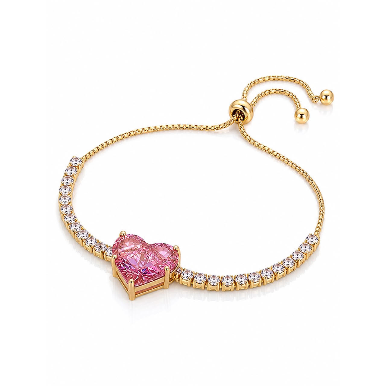 flora heart bracelet