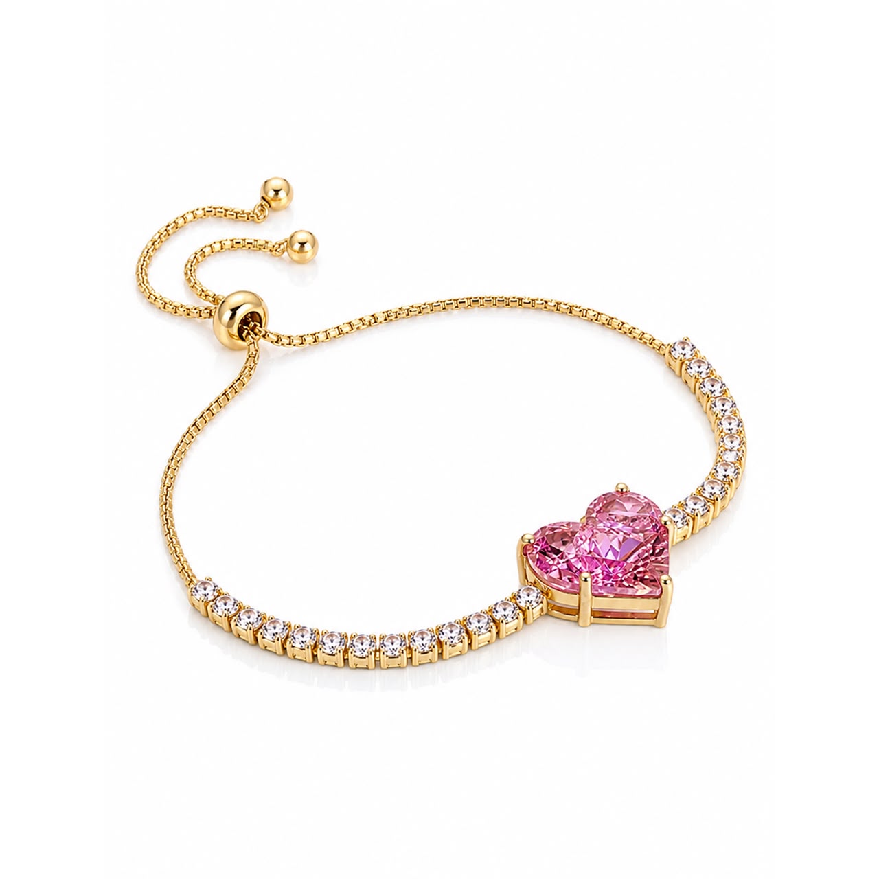 flora heart bracelet